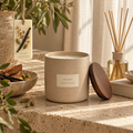 znvufr Santal & Vanilla Scented Candle lifestyle