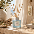 znvufr Coastal Linen Reed Diffuser lifestyle