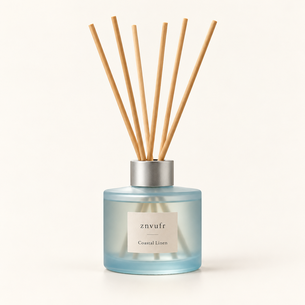 znvufr Coastal Linen Reed Diffuser studio