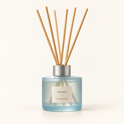 znvufr Coastal Linen Reed Diffuser studio