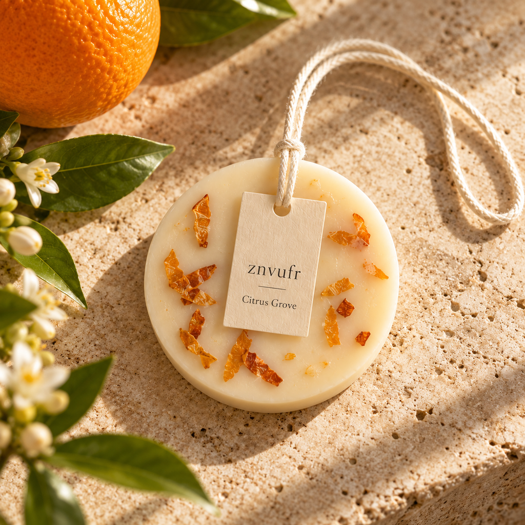 znvufr Citrus Grove Scented Wax Tablet detail